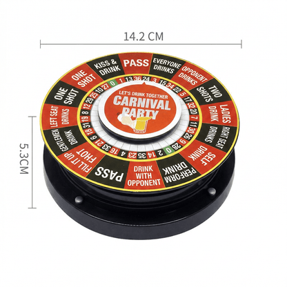 Custom Logo Drinking Party Electric Roulette Wheel Fun Adult Bar Drinking Spin Game Wheel for Bachelor Birthday Party Supplies