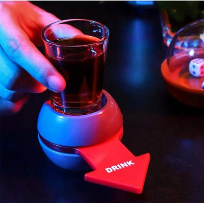 Fun Party Shot Glass Spinner Spin the Shot Drinking Game Set for Bar KTV