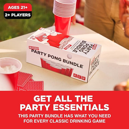 Custom BeerPong Beer Pong Cup Set 22 Pc Plastic Red Cups 16oz Disposable Cup With 3 Ball