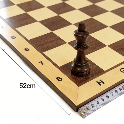 Customizable International Chess Wooden Chessboard-Durable Board Games Multiple Sizes ONLY BOARD in Multiple Sizes