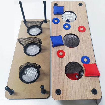 Board Bean Bag Wood Boards Toss Game for Family and Kids
