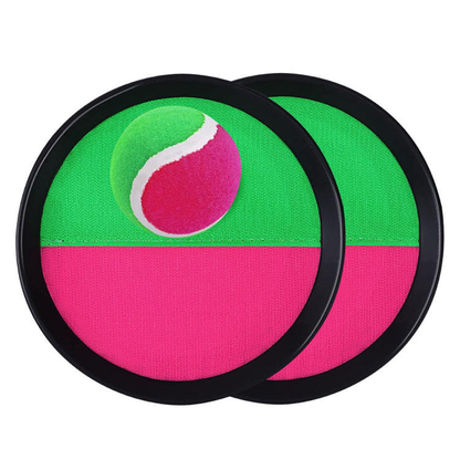 Interesting 8 Inch Paddle Toss and Catch Ball Game Adjustable Strap Rackets Self-Stick Catch Toy for Kid & Adults