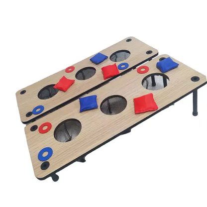 Board Bean Bag Wood Boards Toss Game for Family and Kids