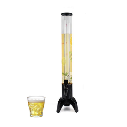 Beer Tower 3L/100oz - Beverage Dispenser with Spigot & Ice Tube, Margarita Tower, Mimosa Tower, Perfect Drink Dispensers for Parties, Drink Tower, Holds 6 Pints of Beer - Copper