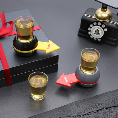 Fun Party Shot Glass Spinner Spin the Shot Drinking Game Set for Bar KTV