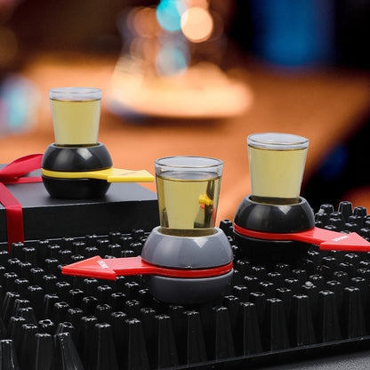 Fun Party Shot Glass Spinner Spin the Shot Drinking Game Set for Bar KTV
